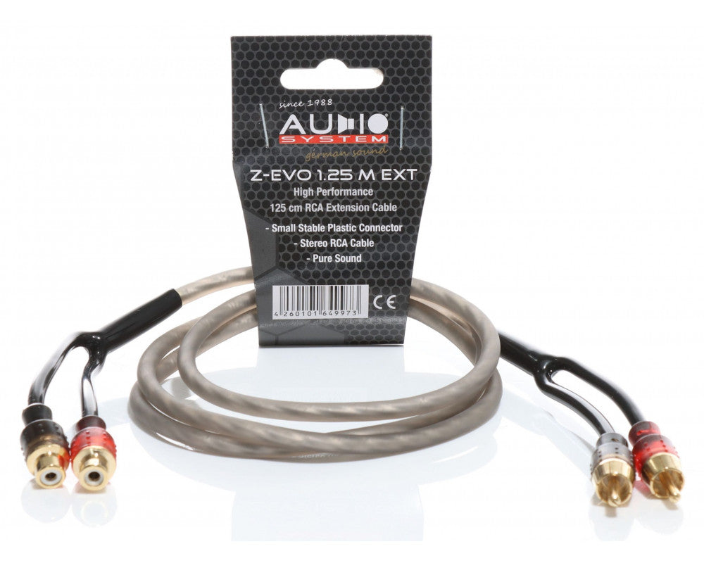 AUDIO SYSTEM HIGH-PERFORMANCE RCA-KABEL 1250mm OFC cinch-kabelverlenging afbeelding 2