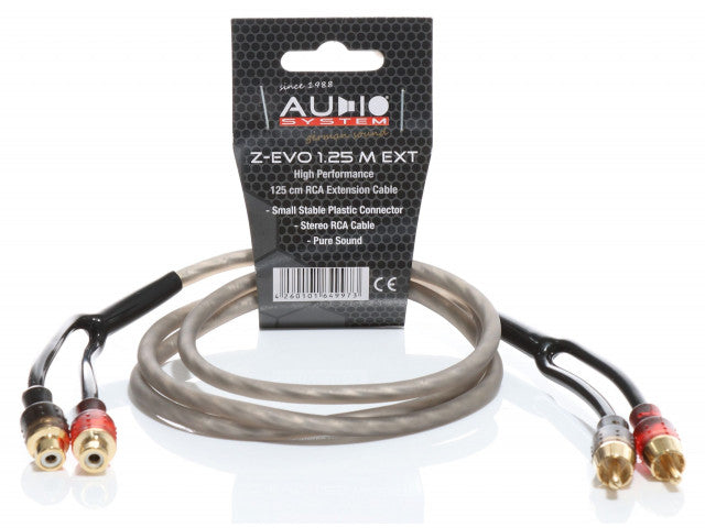 AUDIO SYSTEM HIGH-PERFORMANCE RCA-KABEL 1250mm OFC cinch-kabelverlenging afbeelding 3