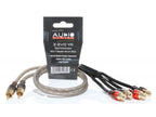 AUDIO-SYSTEM RCA-kabel HIGH-Performance 500mm OFC Y-RCA-kabel (1x plug M en 2x plug F) afbeelding 3