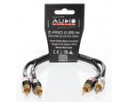 AUDIO SYSTEM HIGH-PERFORMANCE RCA-KABEL 250mm OFC cinch-kabel afbeelding 2