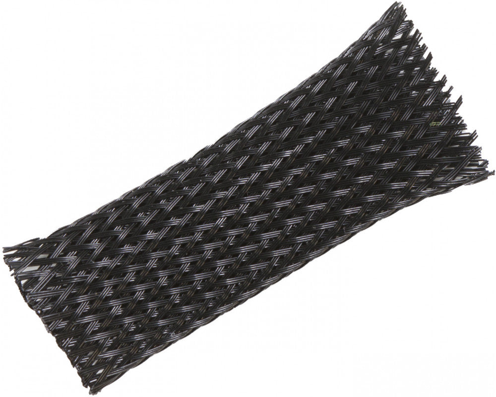 AUDIO SYSTEM Professionele gevlochten kous. Rol van 50 mtr. Diameter 19 tot 45 mm Zwart afbeelding 4