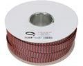 AUDIO SYSTEM Professionele gevlochten kous. Rol van 50 mtr. Diameter 19 tot 45 mm Rood/Zwart afbeelding 2