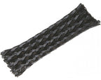 AUDIO SYSTEM Professionele gevlochten kous. Rol van 50 mtr. Diameter 13 tot 30 mm Zwart afbeelding 4