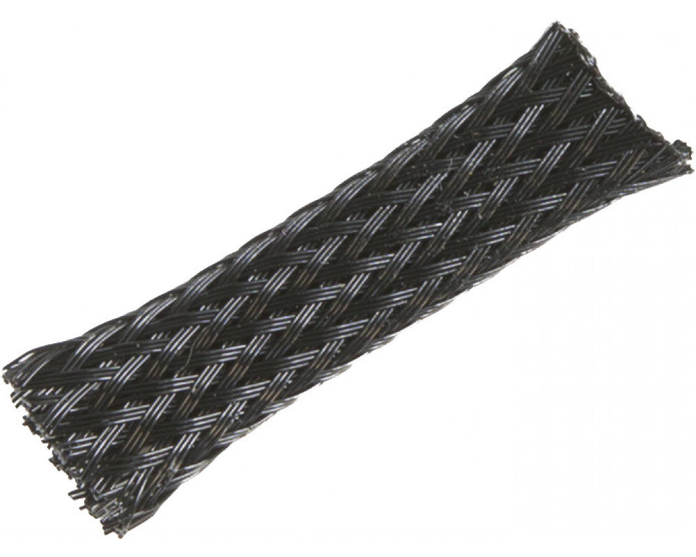 AUDIO SYSTEM Professionele gevlochten kous. Rol van 50 mtr. Diameter 6 tot 16 mm Zwart afbeelding 4