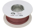 AUDIO SYSTEM Professionele gevlochten kous. Rol van 50 mtr. Diameter 6 tot 16 mm Rood/Zwart afbeelding 2