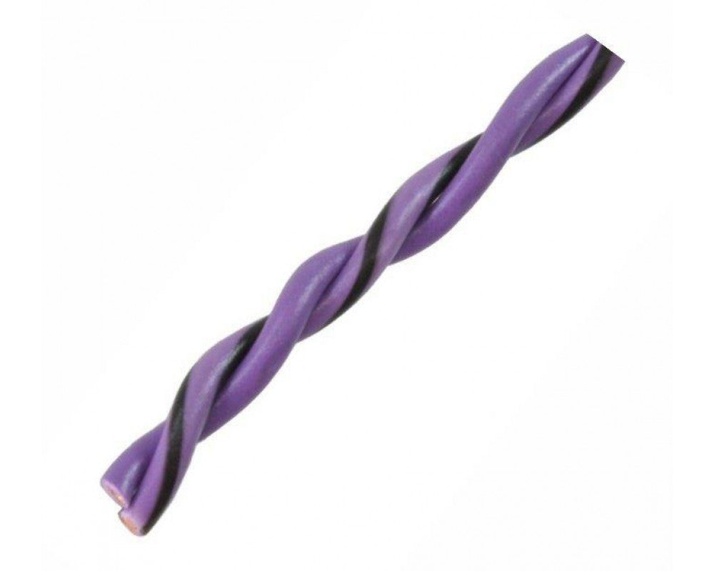 AUDIO SYSTEM Gedraaide luidsprekerkabel. Paars. 2x 0,5mm² . 200 mtr per rol - Speaker adapter kabel - artikel z-tsc 0,5 VT