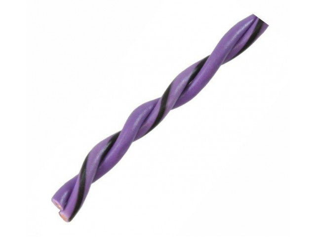AUDIO SYSTEM Gedraaide luidsprekerkabel. Paars. 2x 0,5mm² . 200 mtr per rol - Speaker - artikel z-tsc 0,5 VT - afbeelding 2