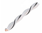 AUDIO SYSTEM Gedraaide luidsprekerkabel. Wit. 2x 0,5mm² . 200 mtr per rol - Speaker adapter kabel - artikel z-tsc 0,5 WH