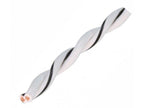 AUDIO SYSTEM Gedraaide luidsprekerkabel. Wit. 2x 0,5mm² . 200 mtr per rol - Speaker - artikel z-tsc 0,5 WH - afbeelding 2