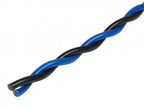 AUDIO SYSTEM "TWISTED" luidsprekerkabel 2x 0,75 mm² Blauw/Zwart afbeelding 3