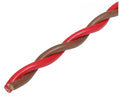 AUDIO SYSTEM "TWISTED" luidsprekerkabel 2x 0,75 mm² Bruin/Rood afbeelding 2
