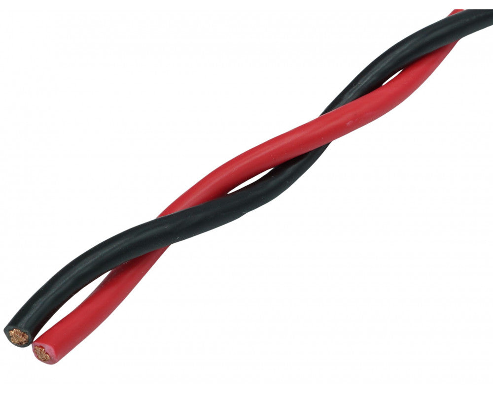 AUDIO SYSTEM "TWISTED" luidsprekerkabel 2x 4 mm² Rood/Zwart 100 afbeelding 2