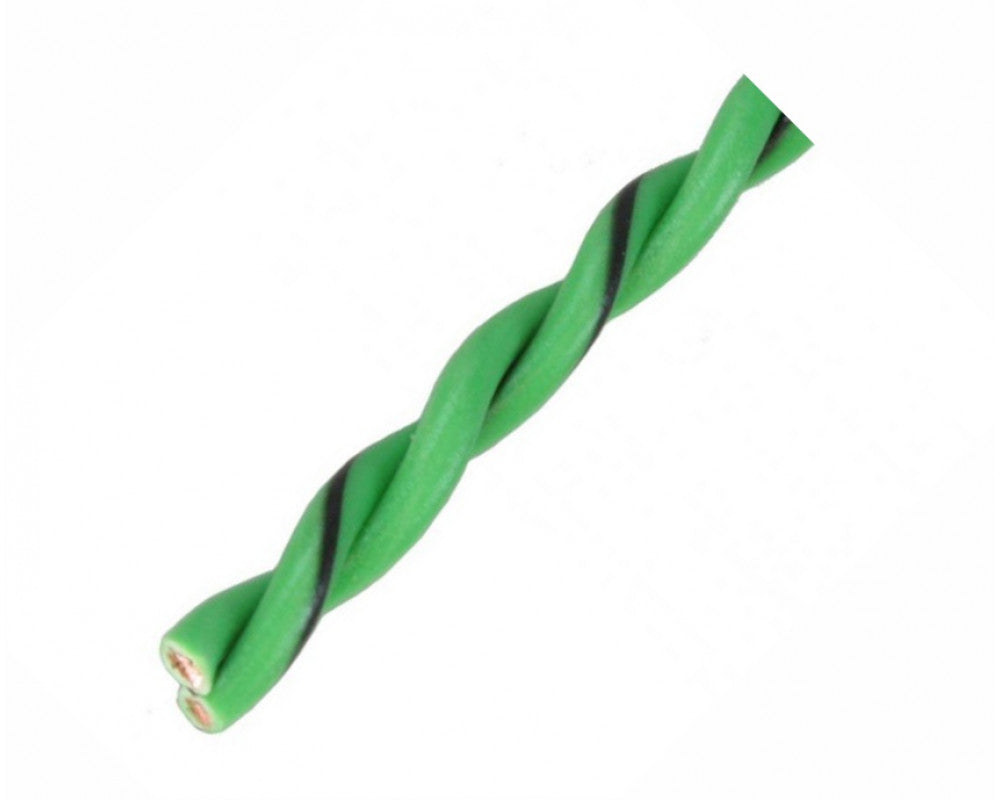 AUDIO SYSTEM Gedraaide luidsprekerkabel. Groen. 2x 2,50 mm² . 100 mtr per rol afbeelding 2