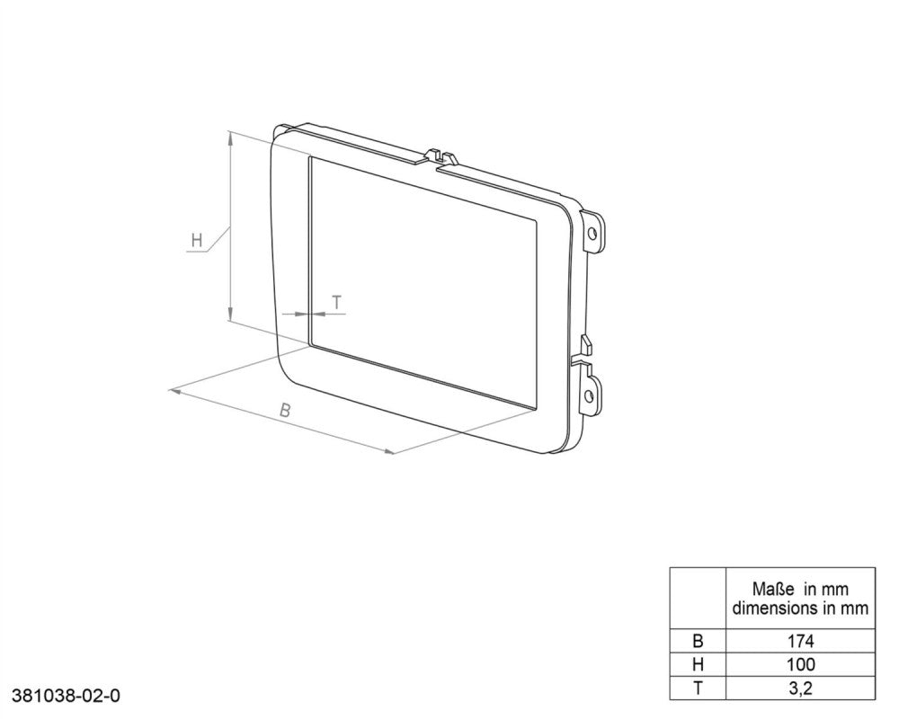 2-DIN Paneel Cadillac CTS (CTS1) / SRX (SRX1) Kleur: Grijs (METRA)