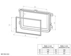 2-DIN Paneel Honda Insight (ZE2) 2009-2013 Kleur: Zwart (METRA)