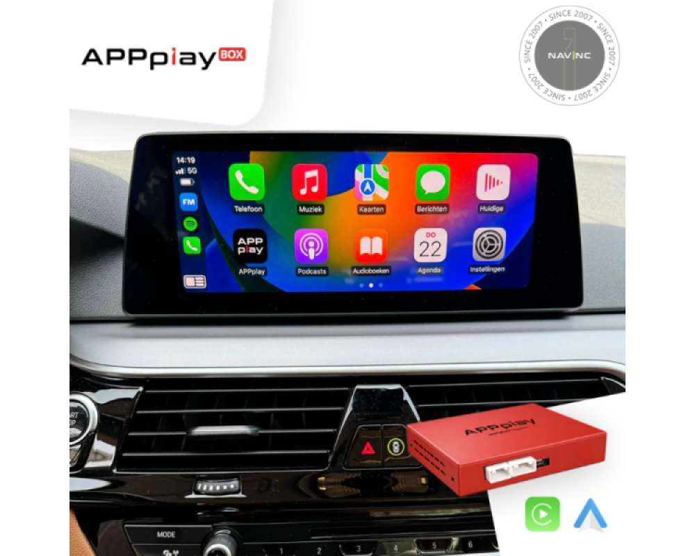 APPplay BOX_BMW/MINI/Rolce Royce NBT EVO ID5 & ID6 CARplay & Android Auto set