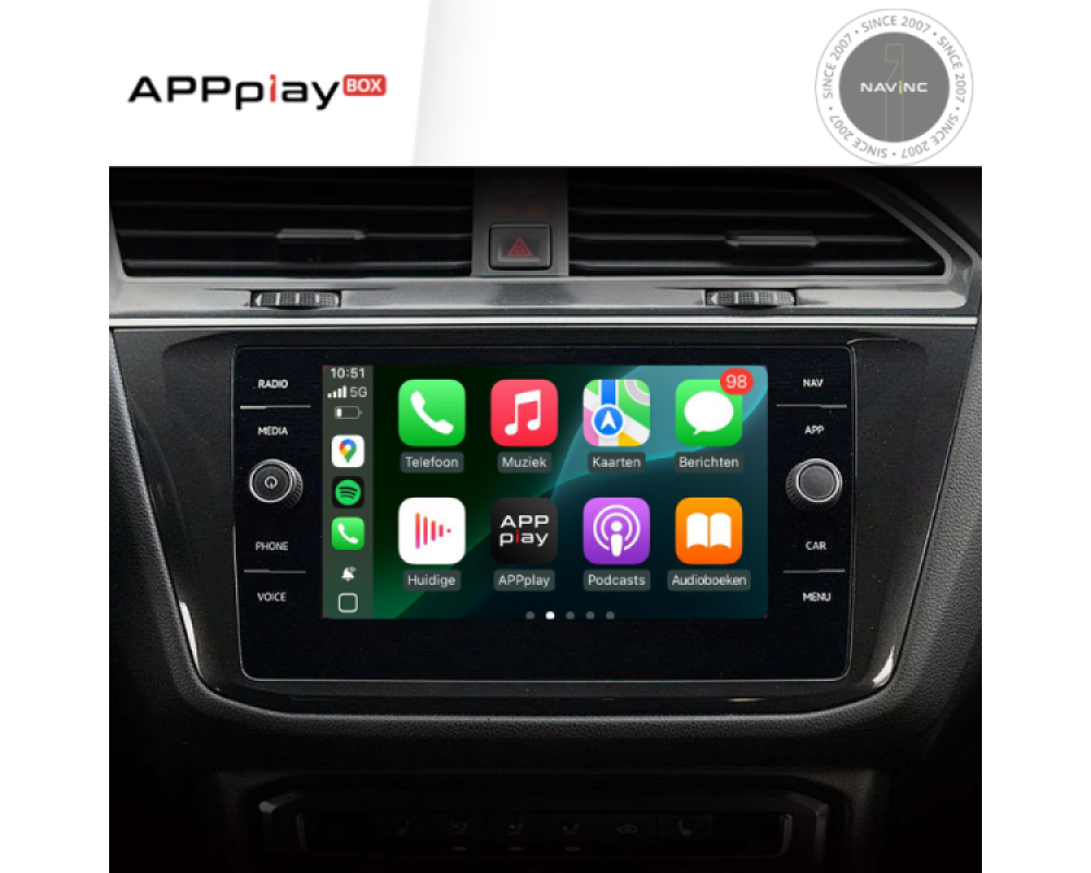 APPplay BOX VAG MIB & MIB2 CARplay & Android Auto set