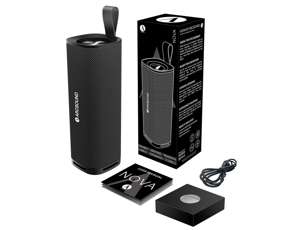 Arcsound NOVA Bluetooth speaker 30W, black