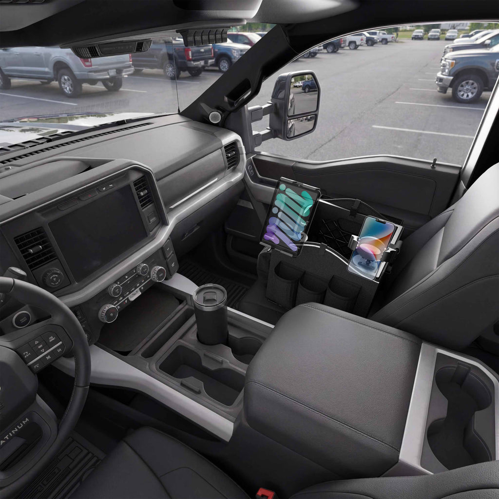 Arkon AUEXC01RVPT AutoExec telefoon- en tablethouder; apparaten en opbergspullen niet inbegrepen