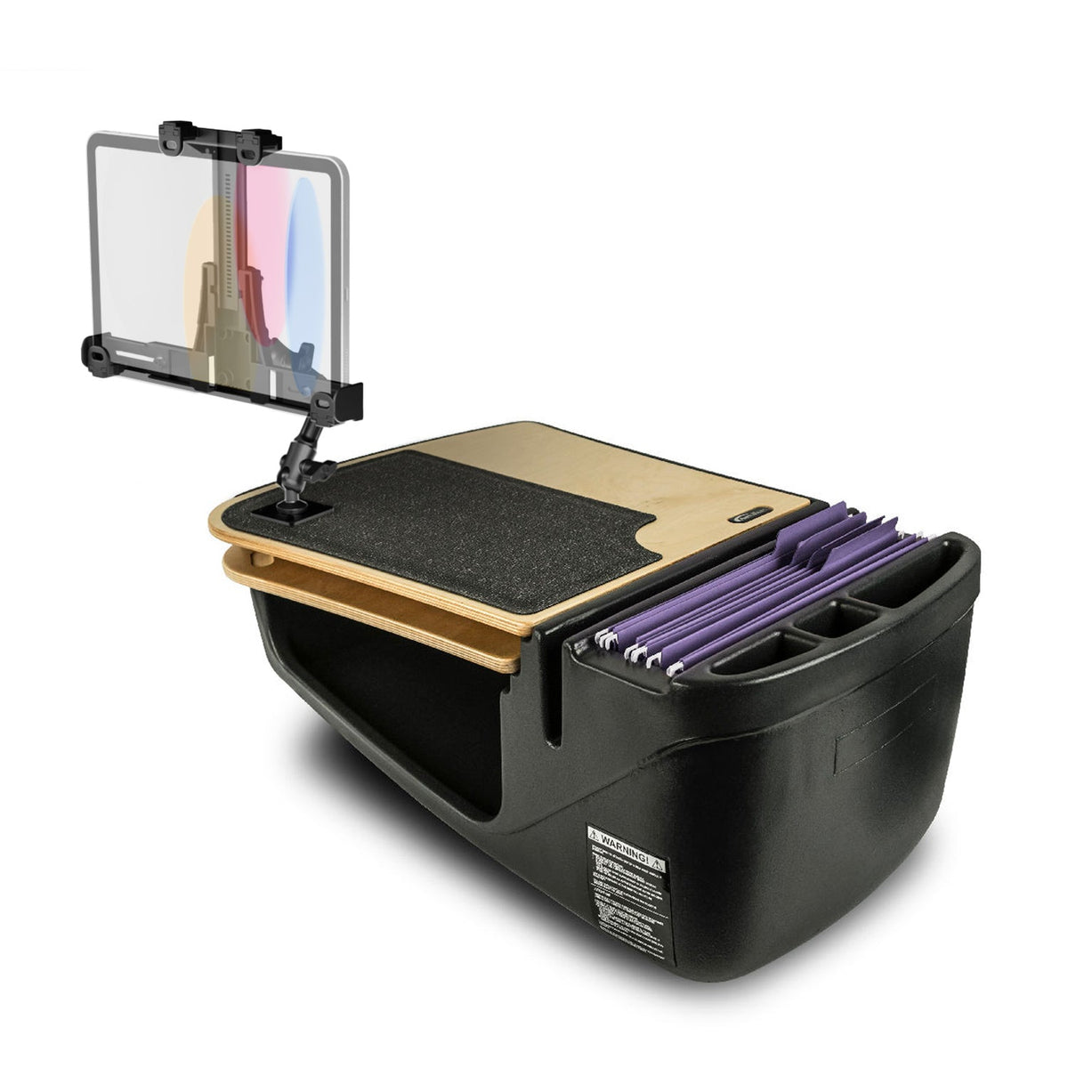 Arkon GripMaster Car Desk LockVise werkplek met tablethouder; tablet en kantoorartikelen niet inbegrepen