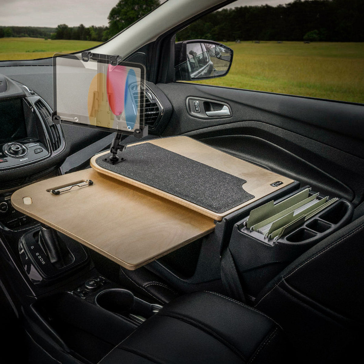 Arkon GripMaster Car Desk LockVise afwerking of opstelling; toestel en kantoorartikelen niet inbegrepen
