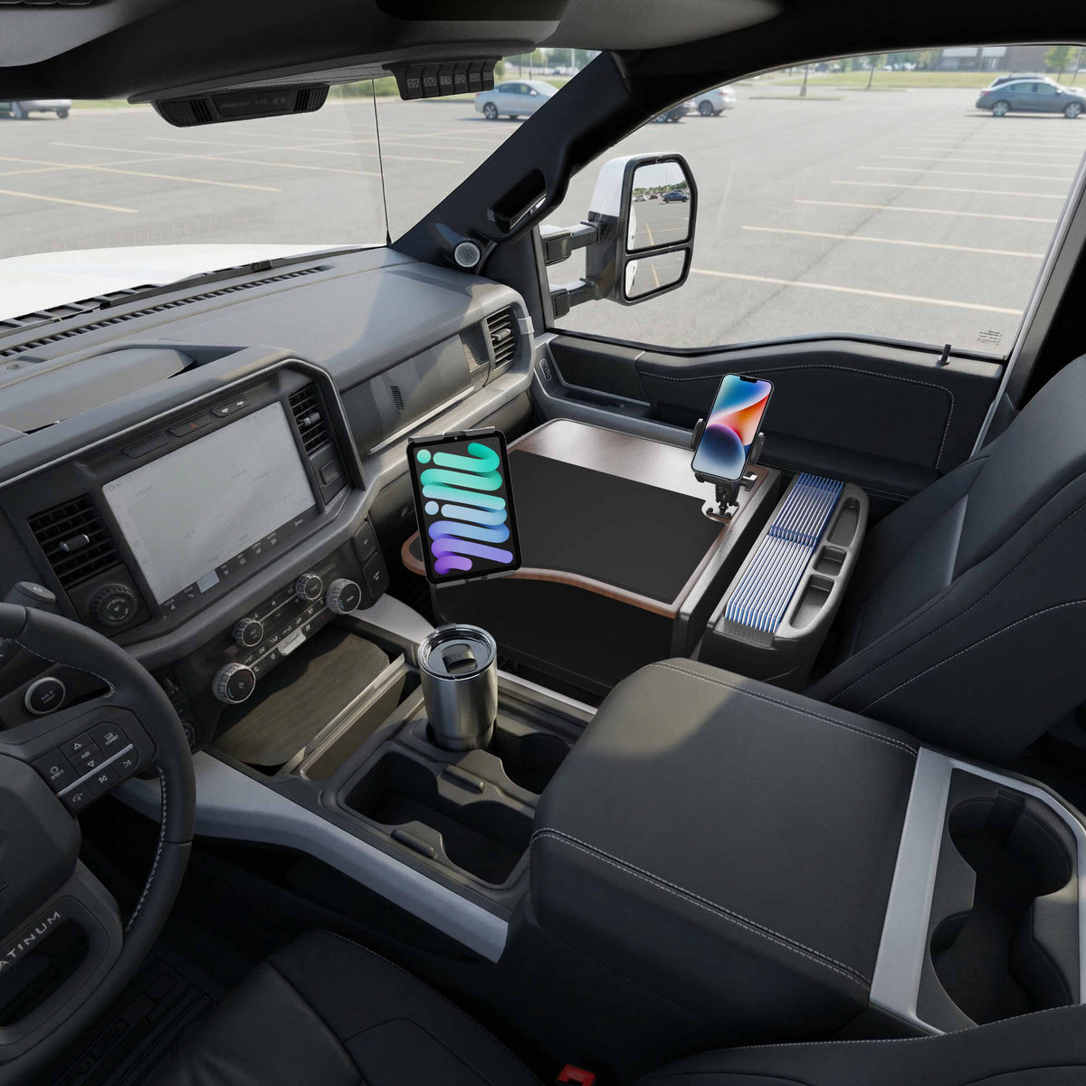 Arkon AUEXGME01T6SM040 AutoExec mahonie; apparaten en opbergspullen niet inbegrepen