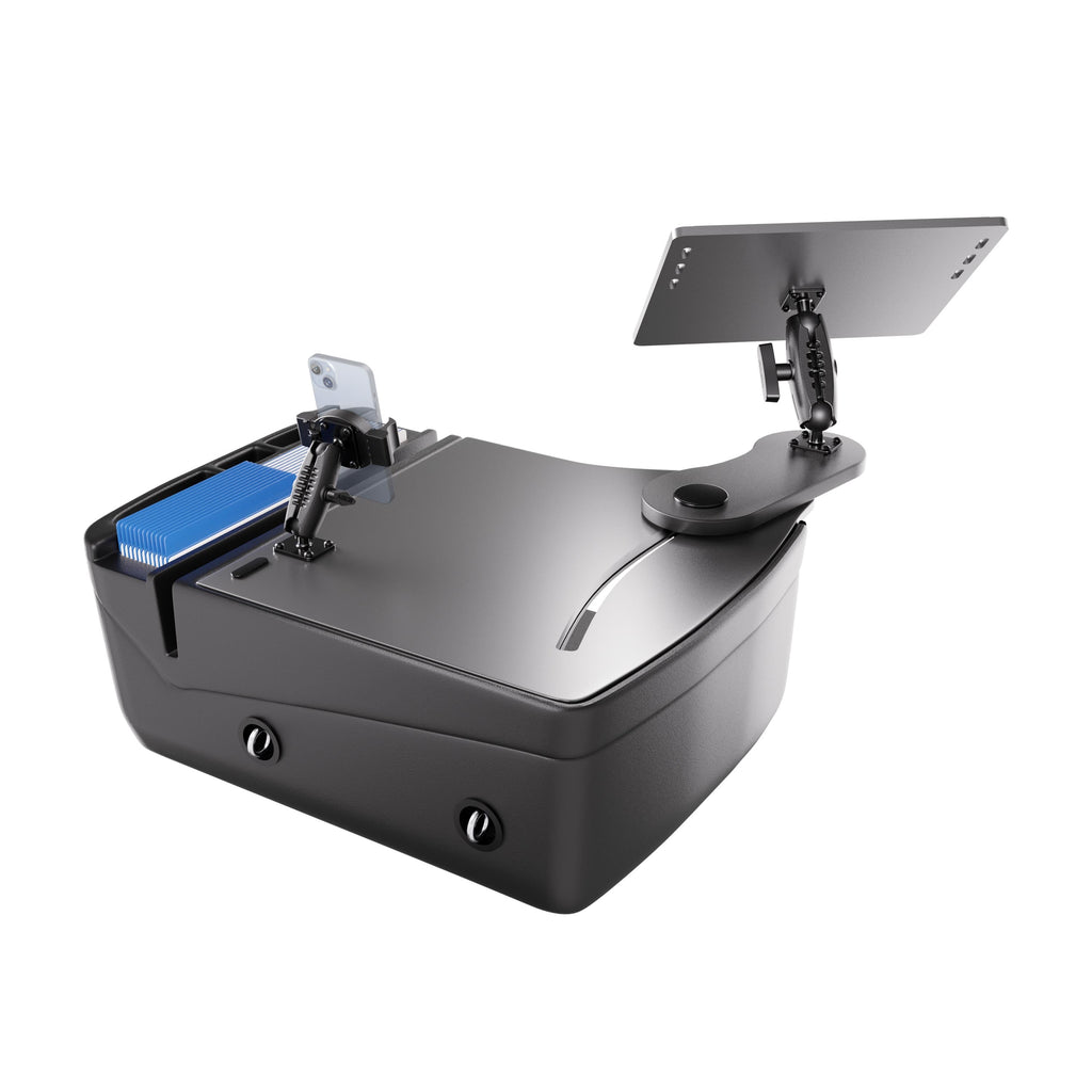 Arkon AUEXRD01RVPT AutoExec grijs; apparaten en opbergspullen niet inbegrepen