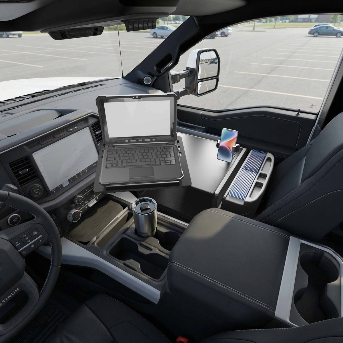 Arkon AUEXRD01RVPT AutoExec zwart; apparaten en opbergspullen niet inbegrepen