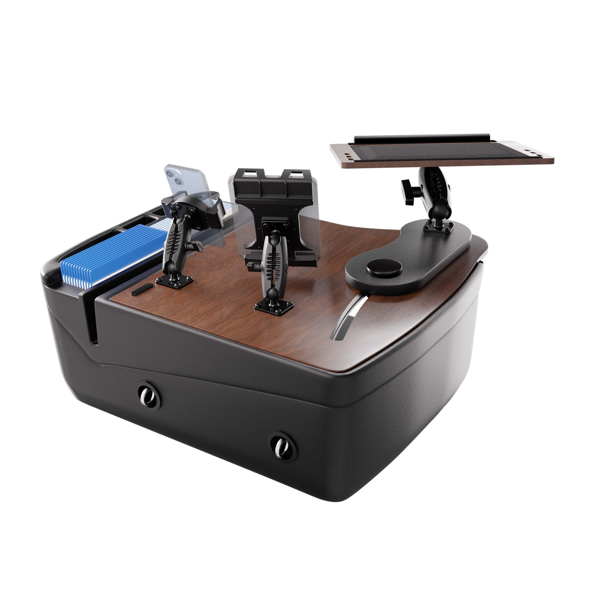 Arkon AUEXRD01T6RVPT AutoExec mahonie; apparaten en opbergspullen niet inbegrepen