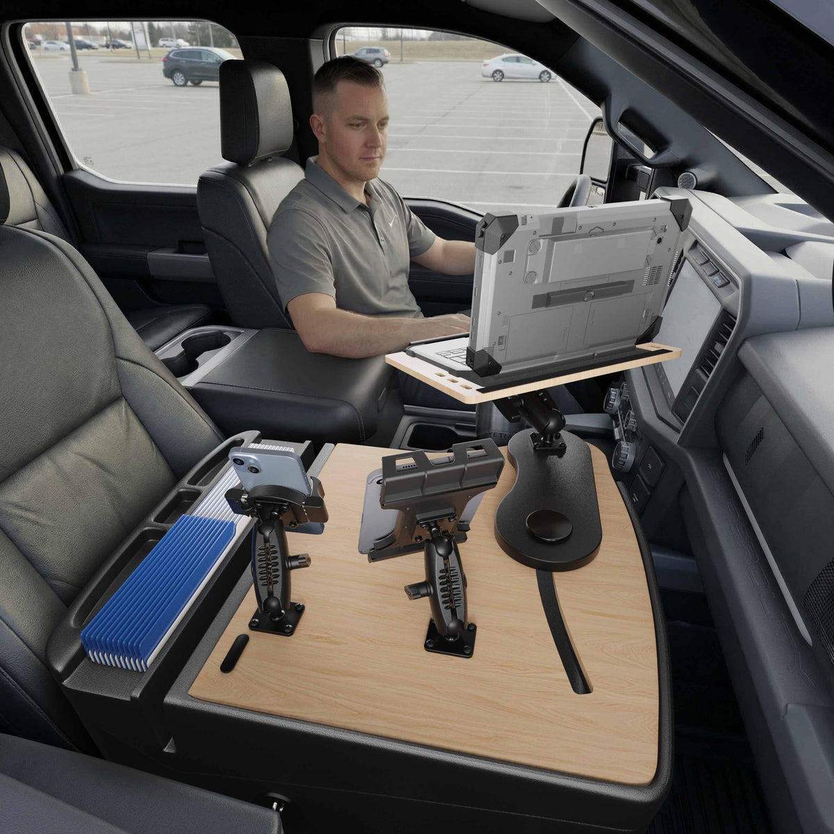 Arkon AUEXRD01T6RVPT AutoExec naturel; apparaten en opbergspullen niet inbegrepen