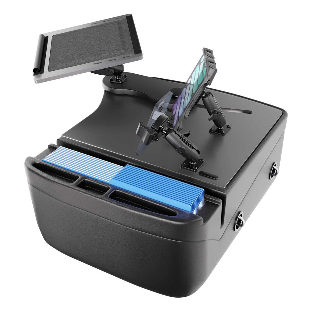 Arkon AUEXRD01T6RVPT AutoExec grijs; apparaten en opbergspullen niet inbegrepen