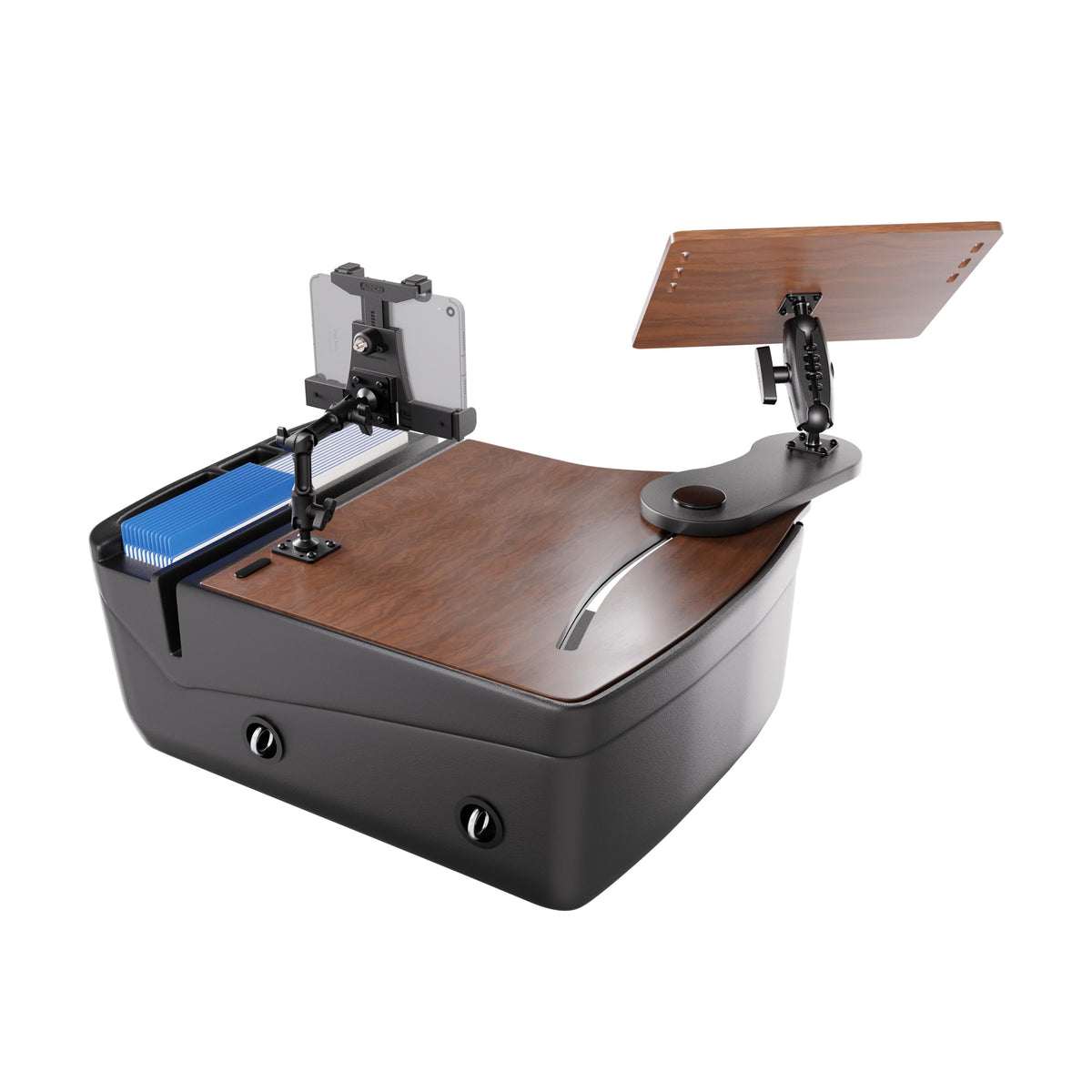 Arkon AUEXRD01TAB506AMPS AutoExec mahonie; apparaten en opbergspullen niet inbegrepen