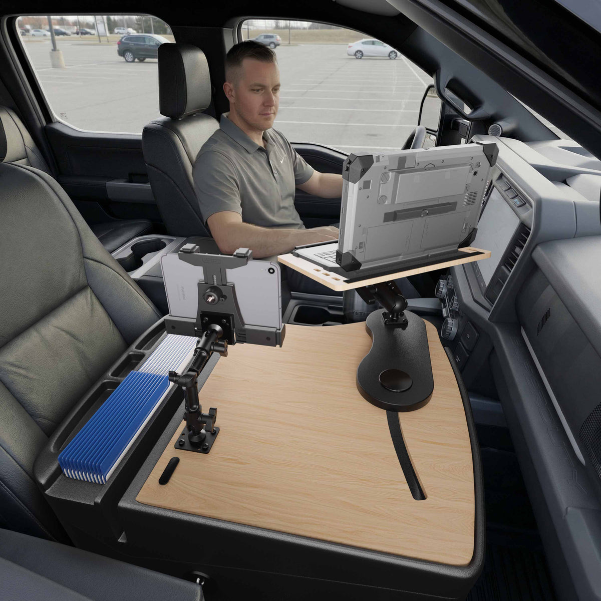 Arkon AUEXRD01TAB506AMPS AutoExec naturel; apparaten en opbergspullen niet inbegrepen