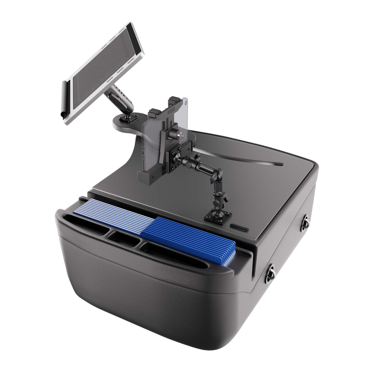 Arkon AUEXRD01TAB506AMPS AutoExec grijs; apparaten en opbergspullen niet inbegrepen