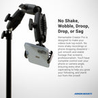 Arkon CDM2XMG5 Creator-standaard detail of gebruiksvoorbeeld; toestellen en overige apparatuur niet inbegrepen