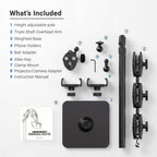 Arkon CDM2XMG5 Creator-standaard detail of gebruiksvoorbeeld; toestellen en overige apparatuur niet inbegrepen