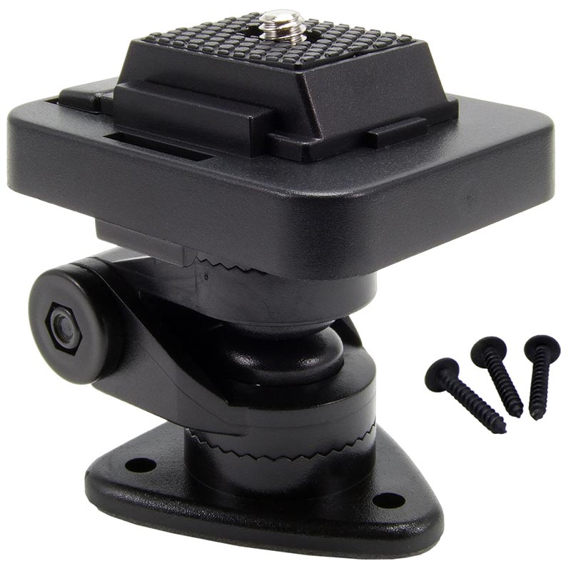 Arkon CMP128 lage montagevoet met afneembare camera-adapter; camera niet inbegrepen