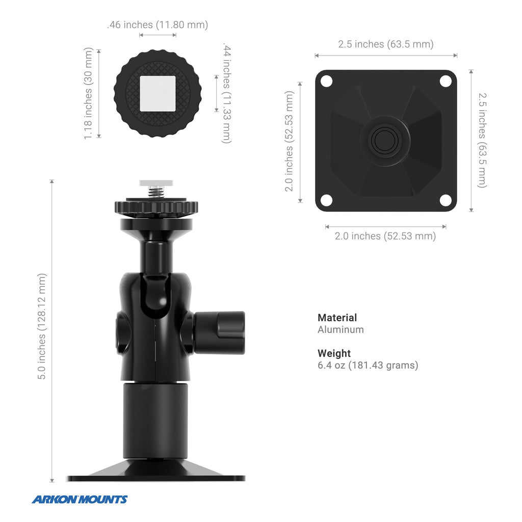 Arkon T-bout monitormontage montagedetail of voorbeeld; toestel en andere onderdelen niet inbegrepen