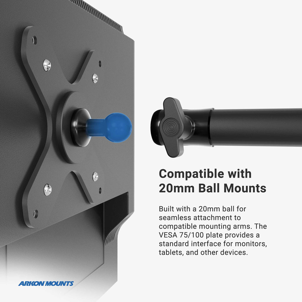 Arkon HD10VESA20 beeldschermmontage; detail of toepassing; overige onderdelen niet inbegrepen
