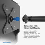 Arkon HD6VESA20 beeldschermmontage; detail of toepassing; overige onderdelen niet inbegrepen