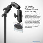 Arkon HD8MGS Creator-standaard detail of gebruiksvoorbeeld; toestellen en overige apparatuur niet inbegrepen