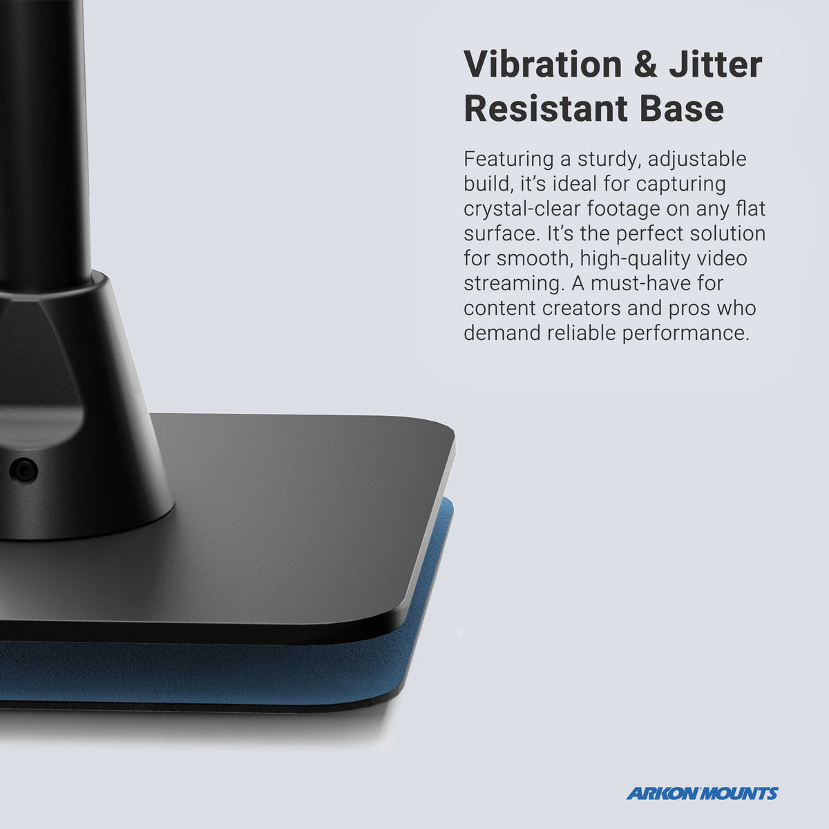 Arkon HD8MGS Creator-standaard detail of gebruiksvoorbeeld; toestellen en overige apparatuur niet inbegrepen