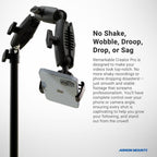 Arkon RCBTABLED Creator-standaard detail of gebruiksvoorbeeld; toestellen en overige apparatuur niet inbegrepen