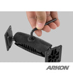 Arkon RM2XAMPS-SH detail of toepassing; toestellen en overige apparatuur niet inbegrepen