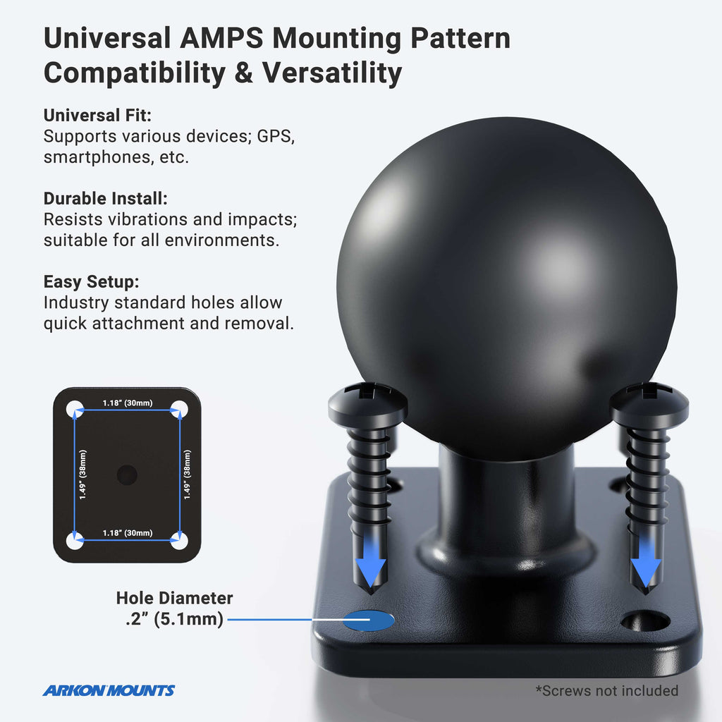 Arkon RM38352XMAMPSSH montagedetail; andere montageonderdelen en toestel niet inbegrepen