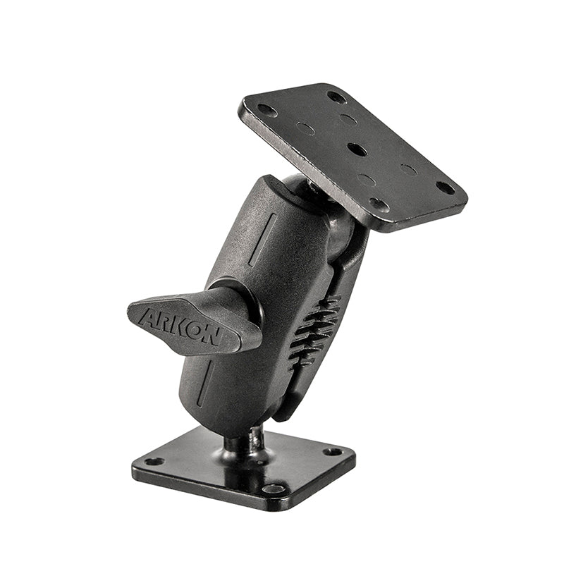 Arkon RMS2XAMPS-MET detail of toepassing; toestel en overige apparatuur niet inbegrepen