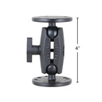 Arkon RMS2XCMAMPS detail of montagevoorbeeld; overige apparatuur niet inbegrepen
