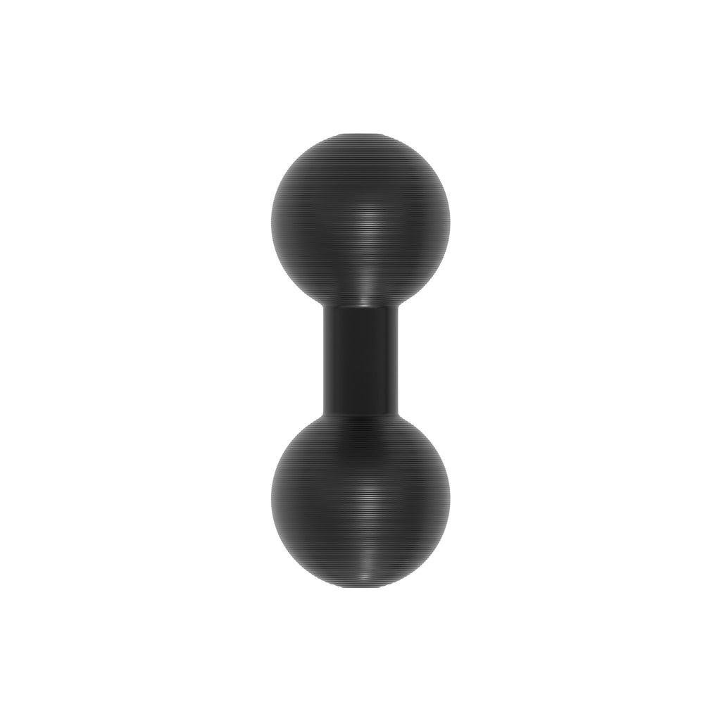 Arkon SP2525AL aluminium kogeladapter met twee 25 mm kogels, rechtop