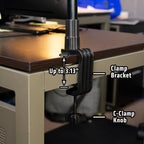 Arkon SPCLRCLAMP detail of toepassing; overige apparatuur niet inbegrepen