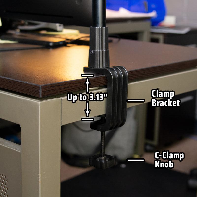 Arkon SPCLRCLAMP detail of toepassing; overige apparatuur niet inbegrepen